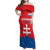 Custom Slovakia Football Family Matching Off Shoulder Maxi Dress and Hawaiian Shirt Come On Sokoli