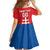 Custom Slovakia Football Family Matching Off Shoulder Short Dress and Hawaiian Shirt Come On Sokoli