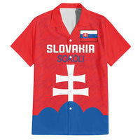 Custom Slovakia Football Family Matching Puletasi and Hawaiian Shirt Come On Sokoli