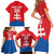 Custom Slovakia Football Family Matching Short Sleeve Bodycon Dress and Hawaiian Shirt Come On Sokoli