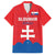 Custom Slovakia Football Family Matching Short Sleeve Bodycon Dress and Hawaiian Shirt Come On Sokoli