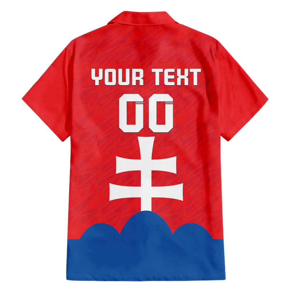 Custom Slovakia Football Hawaiian Shirt Come On Sokoli