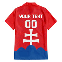 Custom Slovakia Football Hawaiian Shirt Come On Sokoli