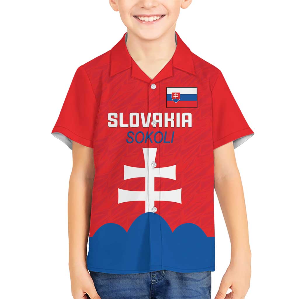 Custom Slovakia Football Hawaiian Shirt Come On Sokoli