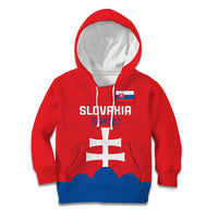 Custom Slovakia Football Kid Hoodie Come On Sokoli