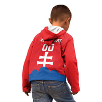 Custom Slovakia Football Kid Hoodie Come On Sokoli