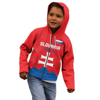 Custom Slovakia Football Kid Hoodie Come On Sokoli