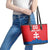Custom Slovakia Football Leather Tote Bag Come On Sokoli