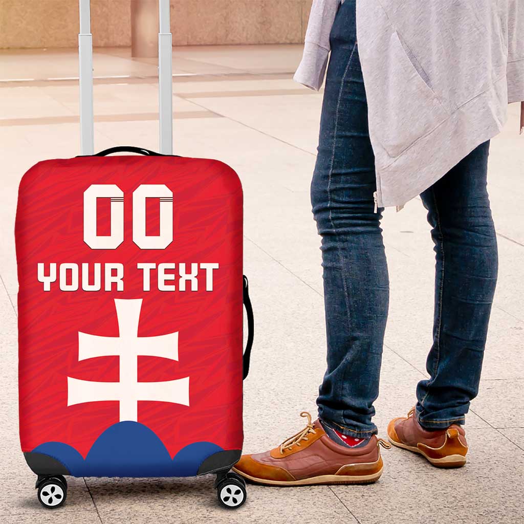 Custom Slovakia Football Luggage Cover Come On Sokoli