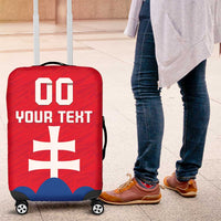 Custom Slovakia Football Luggage Cover Come On Sokoli