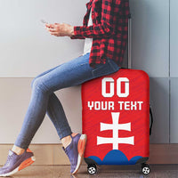 Custom Slovakia Football Luggage Cover Come On Sokoli