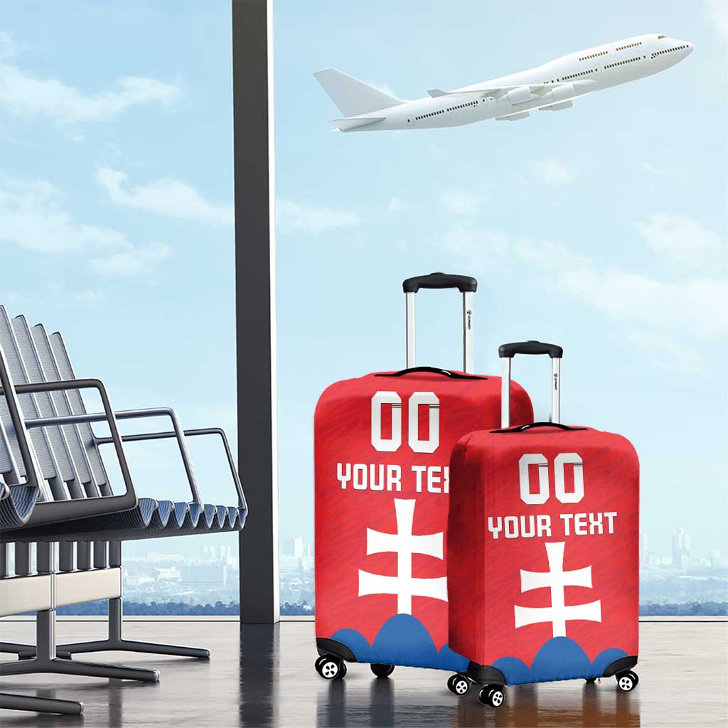 Custom Slovakia Football Luggage Cover Come On Sokoli