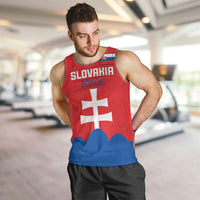 Custom Slovakia Football Men Tank Top Come On Sokoli