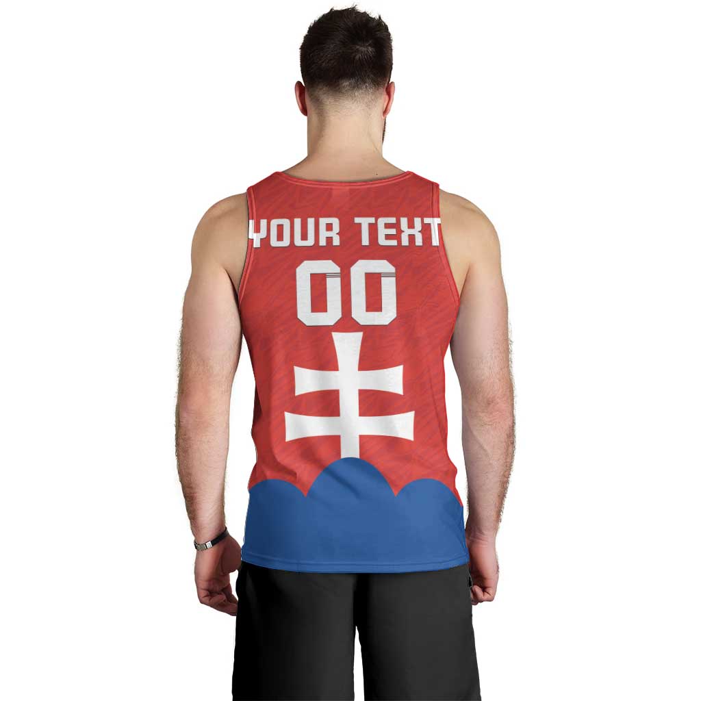 Custom Slovakia Football Men Tank Top Come On Sokoli