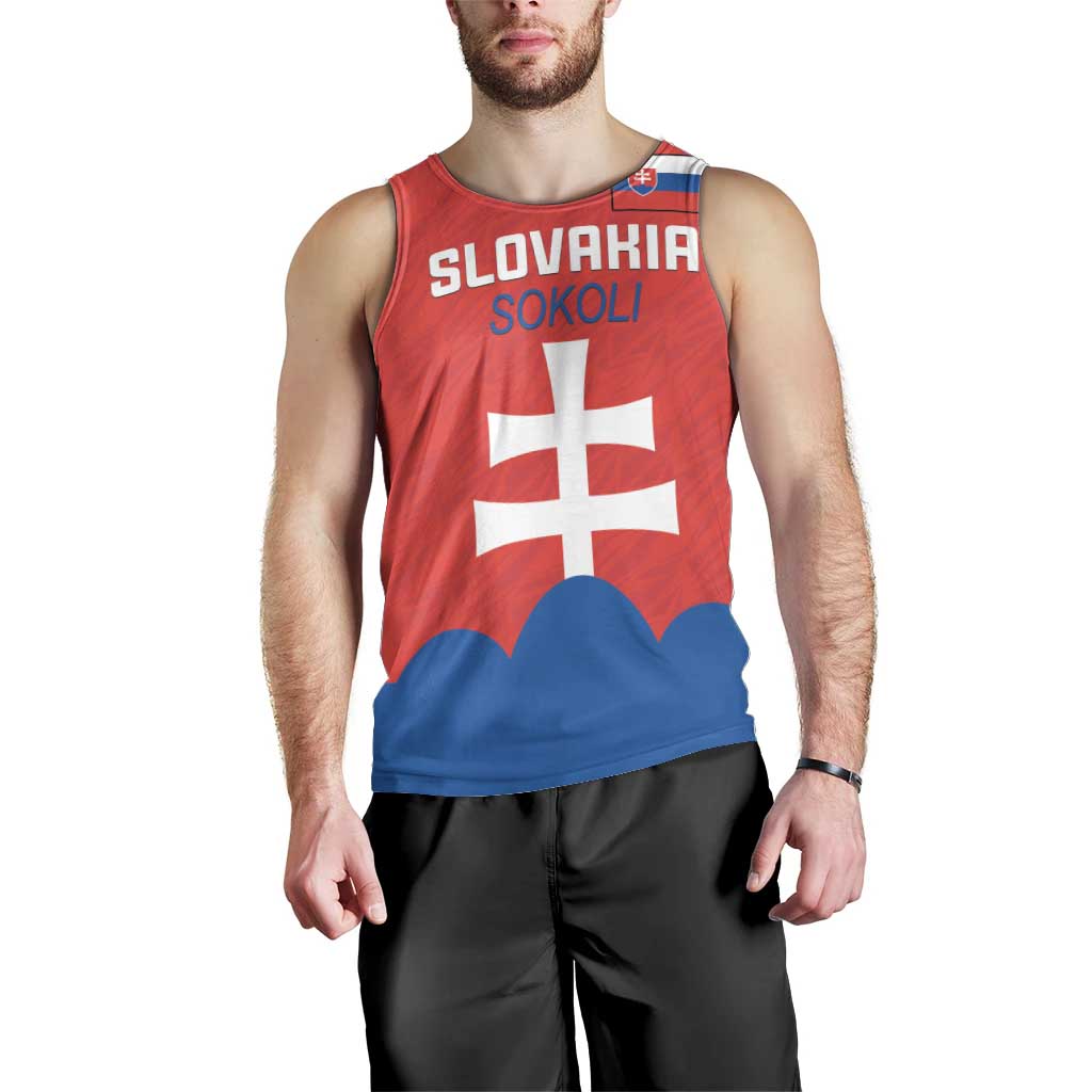 Custom Slovakia Football Men Tank Top Come On Sokoli