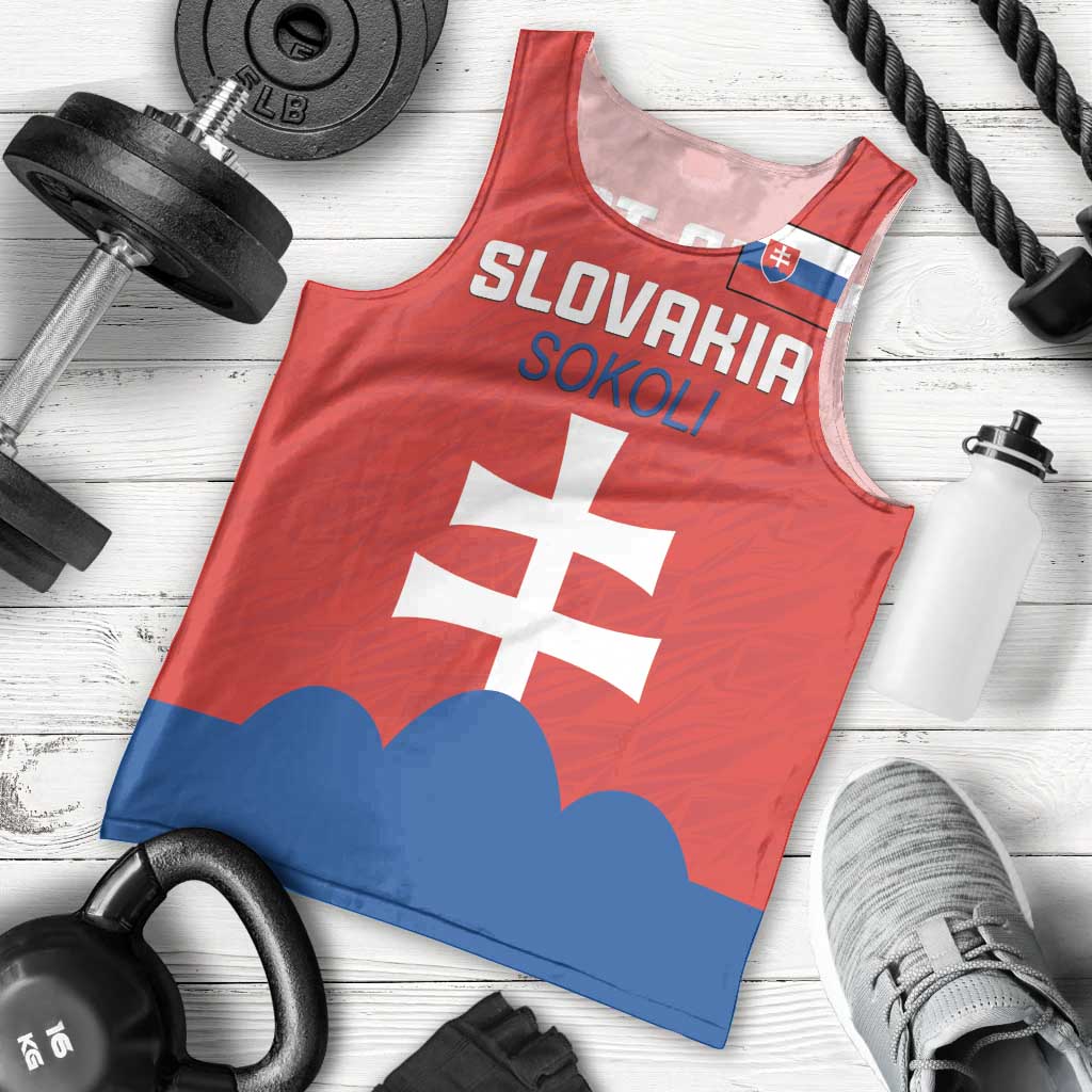Custom Slovakia Football Men Tank Top Come On Sokoli