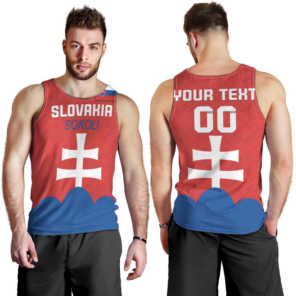 Custom Slovakia Football Men Tank Top Come On Sokoli