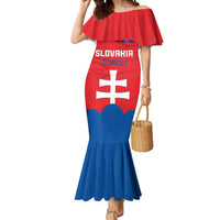 Custom Slovakia Football Mermaid Dress Come On Sokoli