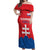 Custom Slovakia Football Off Shoulder Maxi Dress Come On Sokoli
