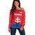 Custom Slovakia Football Off Shoulder Sweater Come On Sokoli
