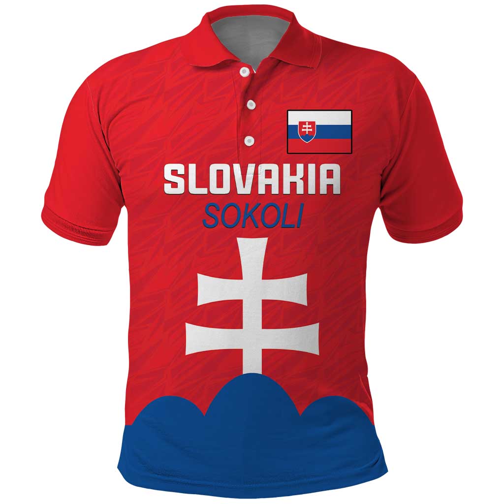 Custom Slovakia Football Polo Shirt Come On Sokoli