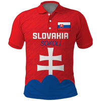 Custom Slovakia Football Polo Shirt Come On Sokoli