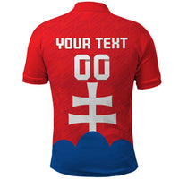 Custom Slovakia Football Polo Shirt Come On Sokoli