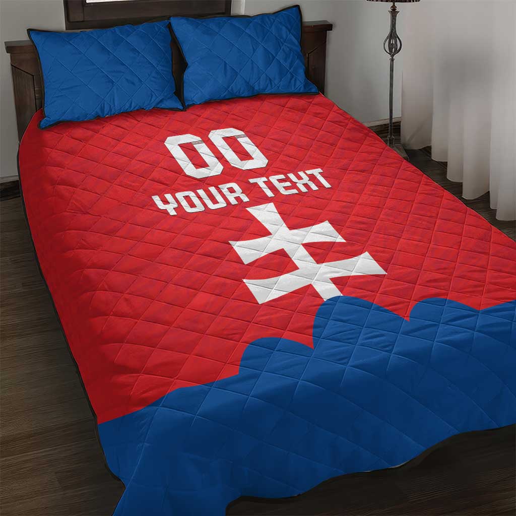 Custom Slovakia Football Quilt Bed Set Come On Sokoli