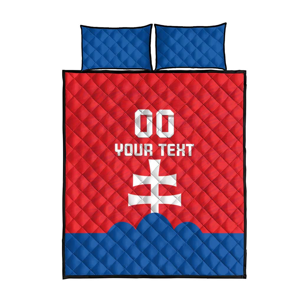 Custom Slovakia Football Quilt Bed Set Come On Sokoli