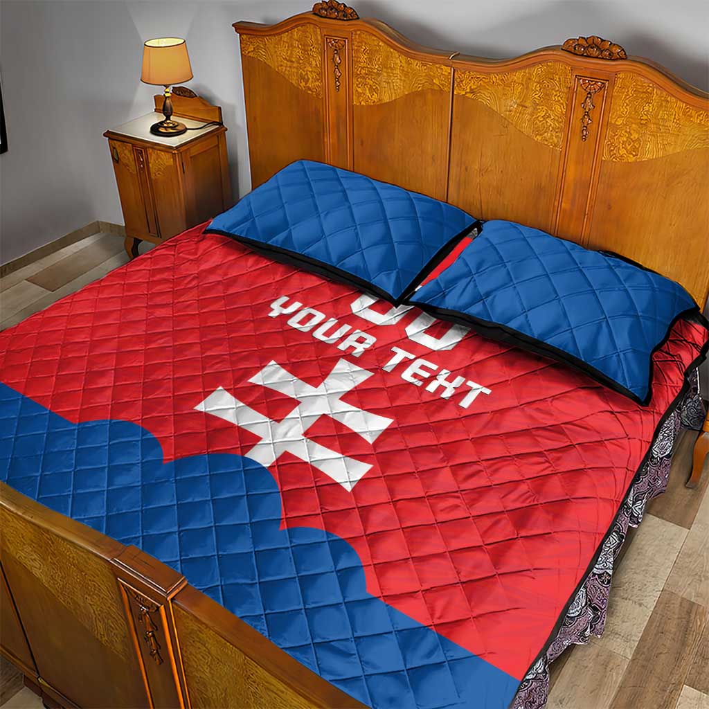 Custom Slovakia Football Quilt Bed Set Come On Sokoli
