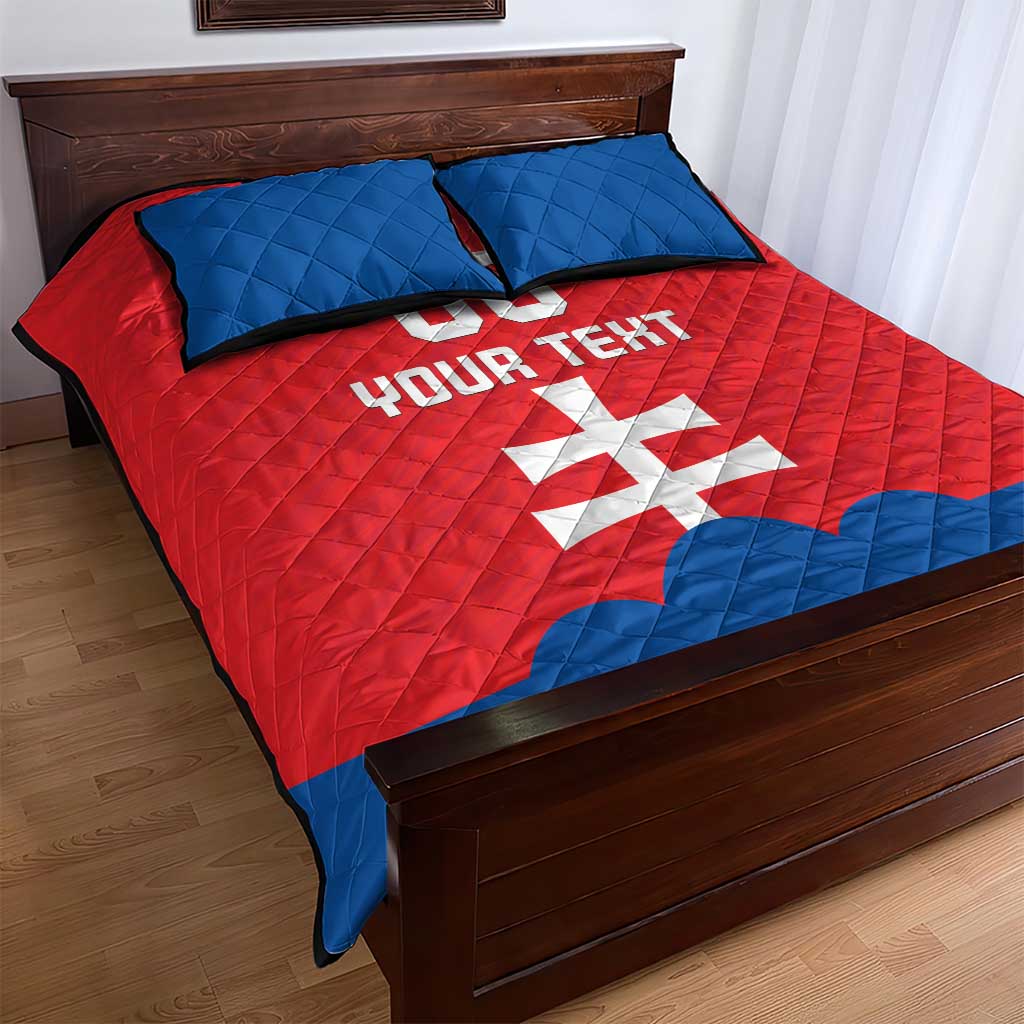 Custom Slovakia Football Quilt Bed Set Come On Sokoli