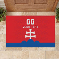 Custom Slovakia Football Rubber Doormat Come On Sokoli