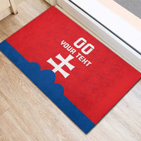 Custom Slovakia Football Rubber Doormat Come On Sokoli