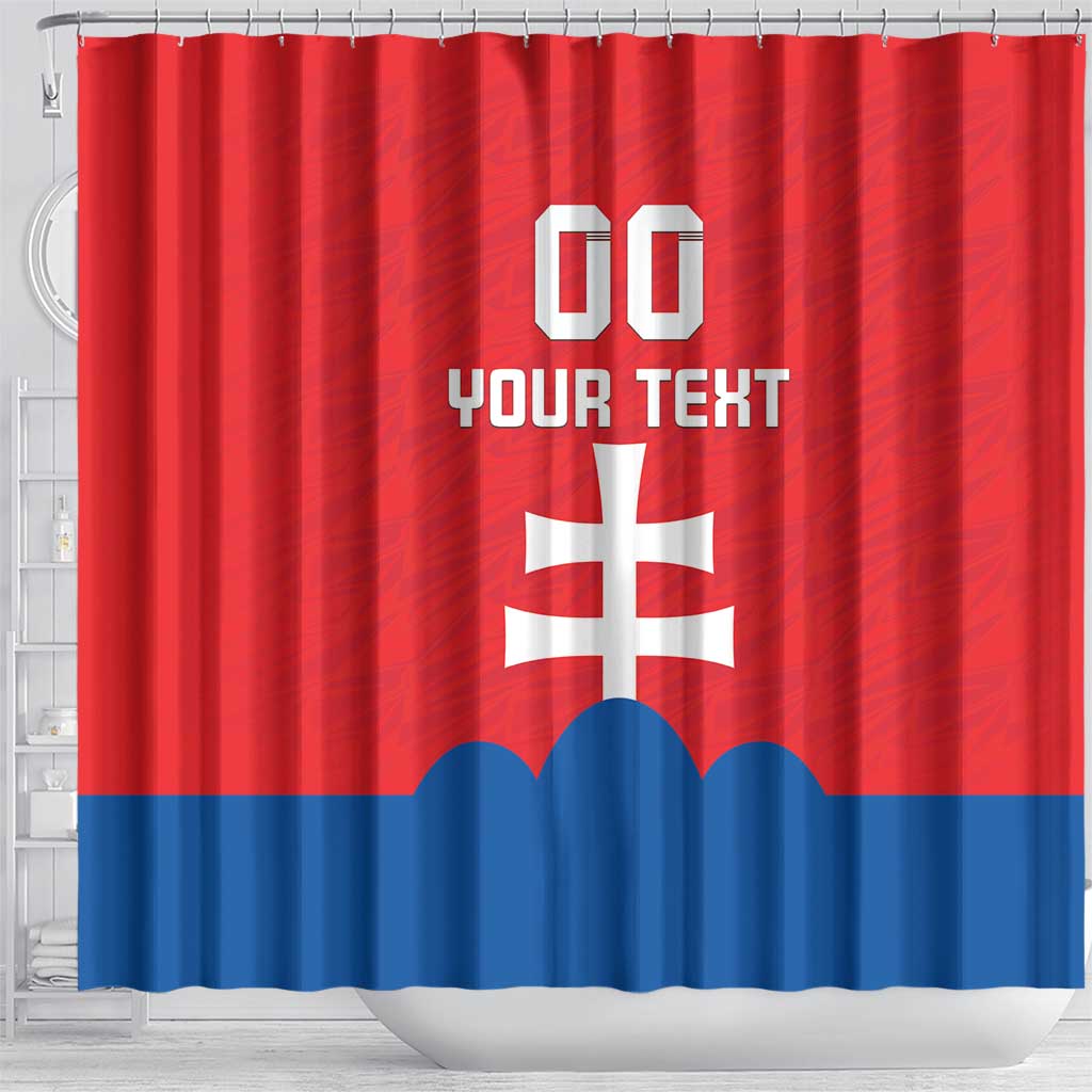 Custom Slovakia Football Shower Curtain Come On Sokoli