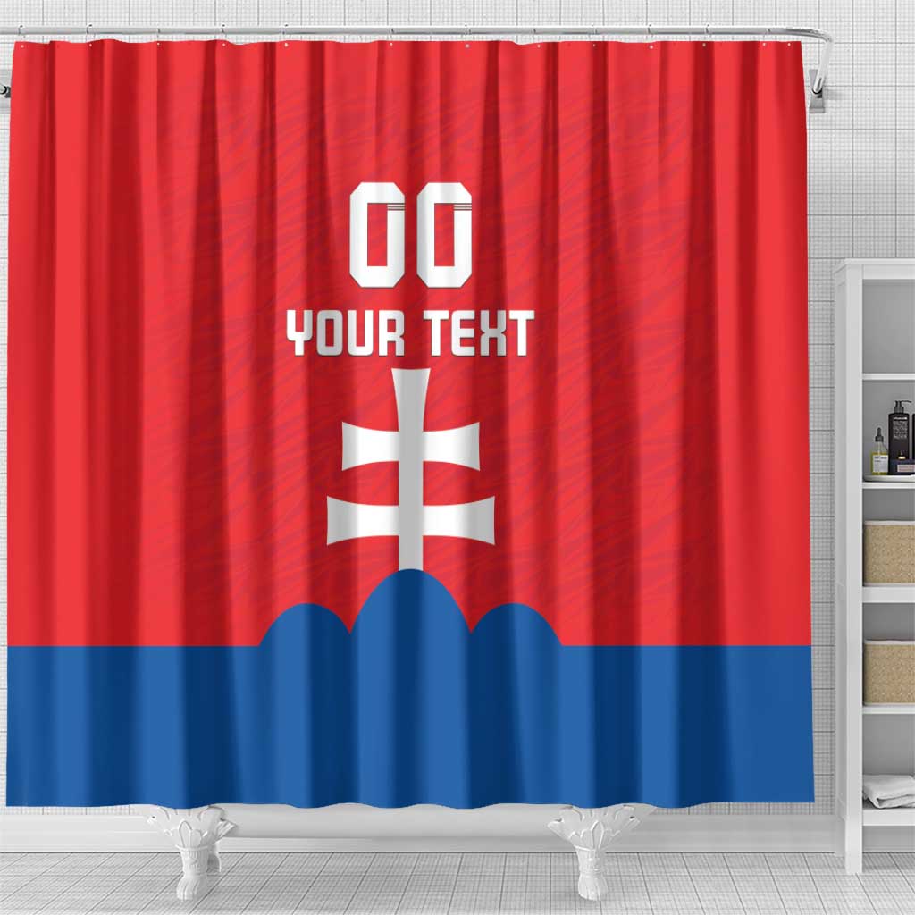 Custom Slovakia Football Shower Curtain Come On Sokoli