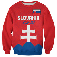 Custom Slovakia Football Sweatshirt Come On Sokoli