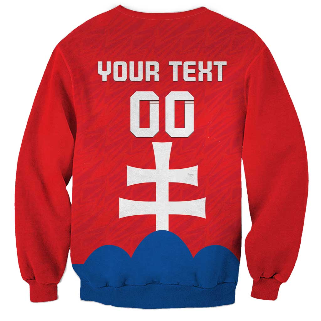 Custom Slovakia Football Sweatshirt Come On Sokoli