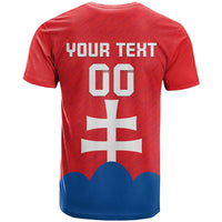Custom Slovakia Football T Shirt Come On Sokoli