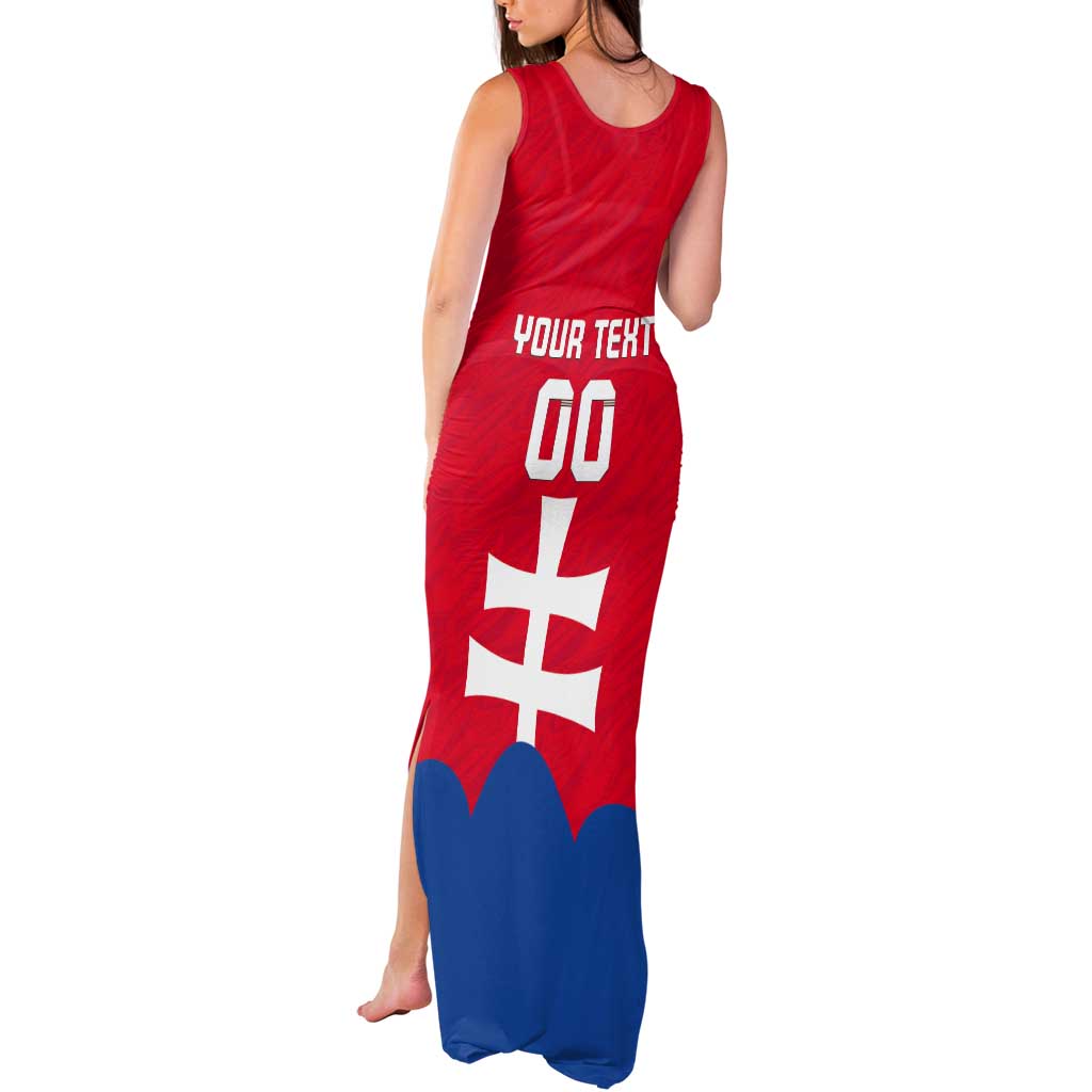 Custom Slovakia Football Tank Maxi Dress Come On Sokoli