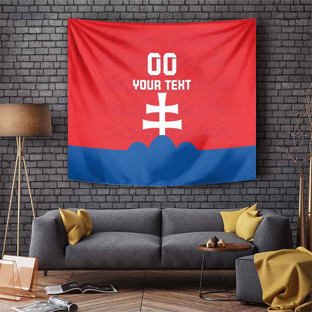 Custom Slovakia Football Tapestry Come On Sokoli
