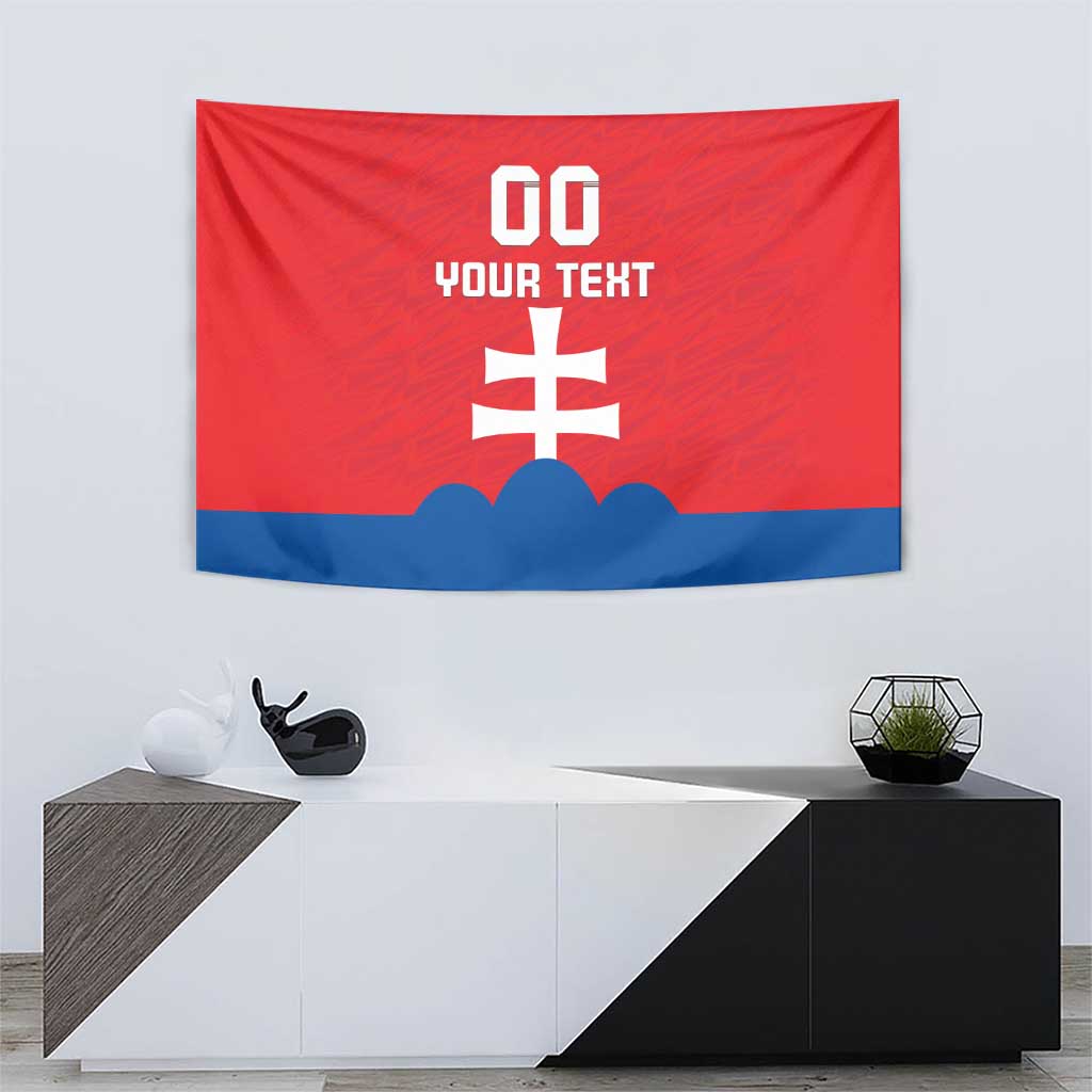 Custom Slovakia Football Tapestry Come On Sokoli