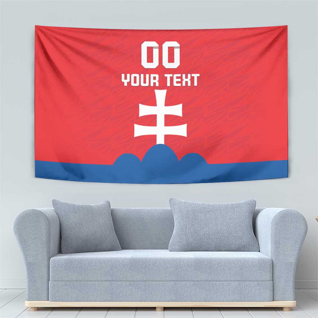 Custom Slovakia Football Tapestry Come On Sokoli