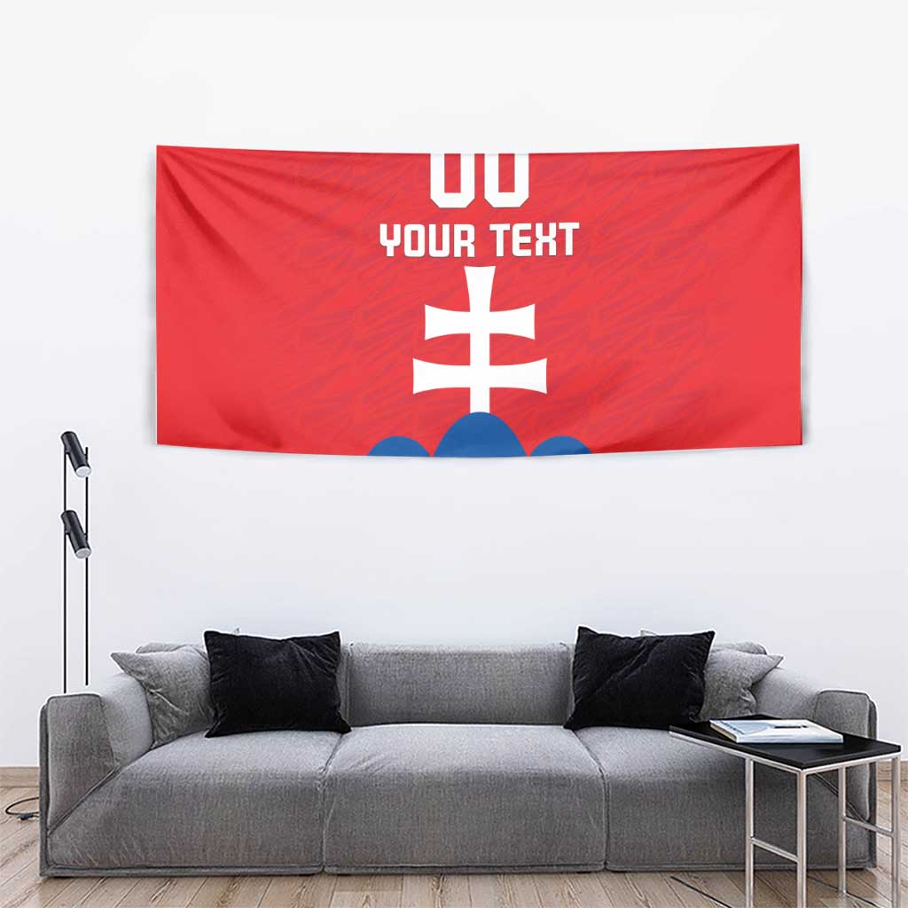 Custom Slovakia Football Tapestry Come On Sokoli