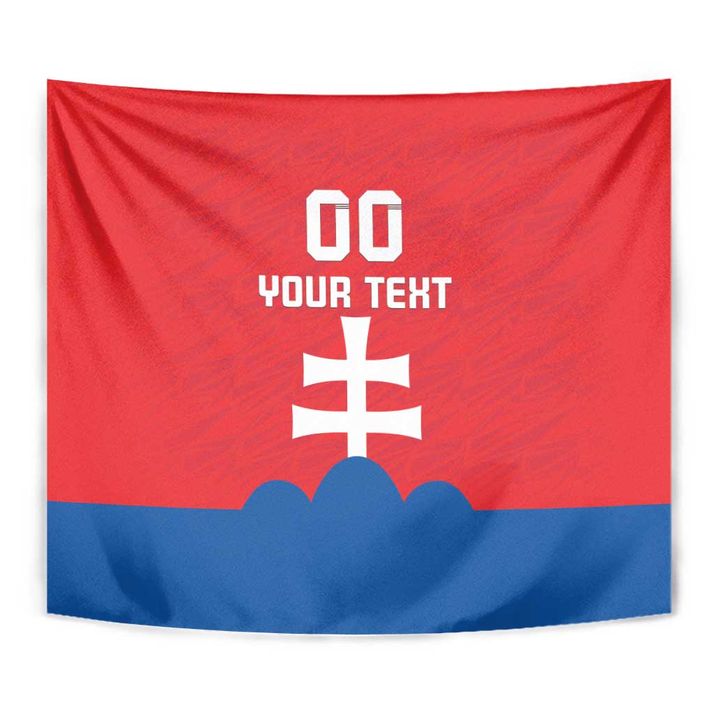 Custom Slovakia Football Tapestry Come On Sokoli