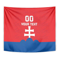 Custom Slovakia Football Tapestry Come On Sokoli