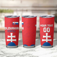 Custom Slovakia Football Tumbler Cup Come On Sokoli