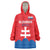 Custom Slovakia Football Wearable Blanket Hoodie Come On Sokoli