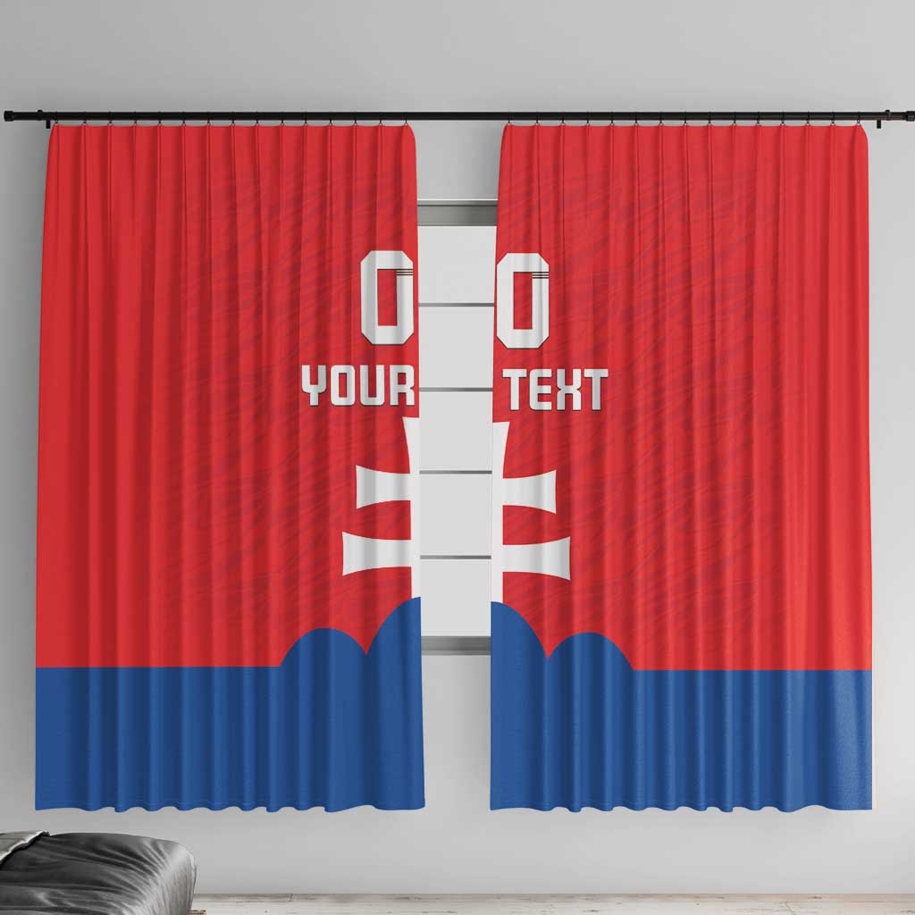 Custom Slovakia Football Window Curtain Come On Sokoli