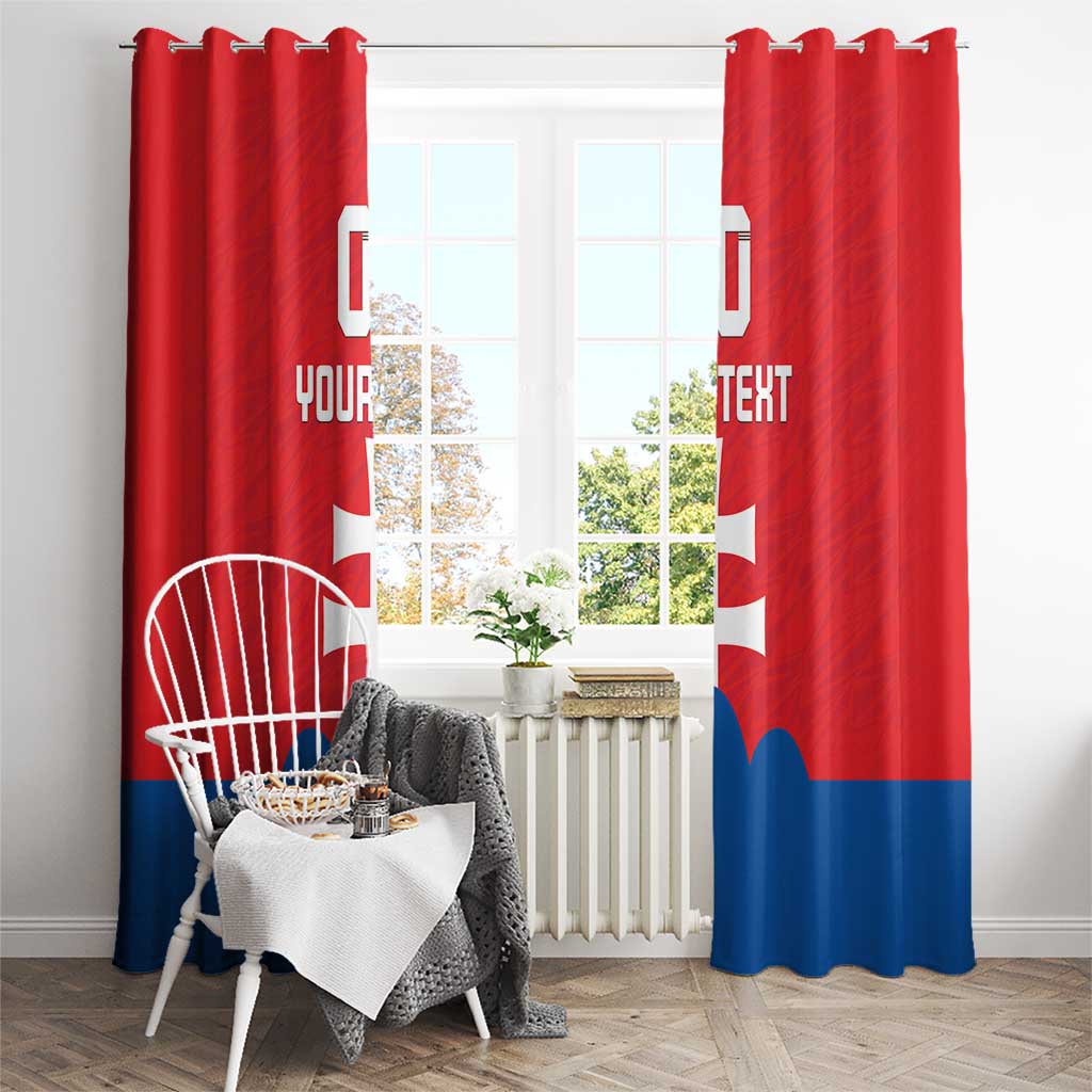 Custom Slovakia Football Window Curtain Come On Sokoli
