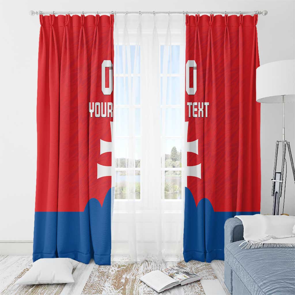 Custom Slovakia Football Window Curtain Come On Sokoli